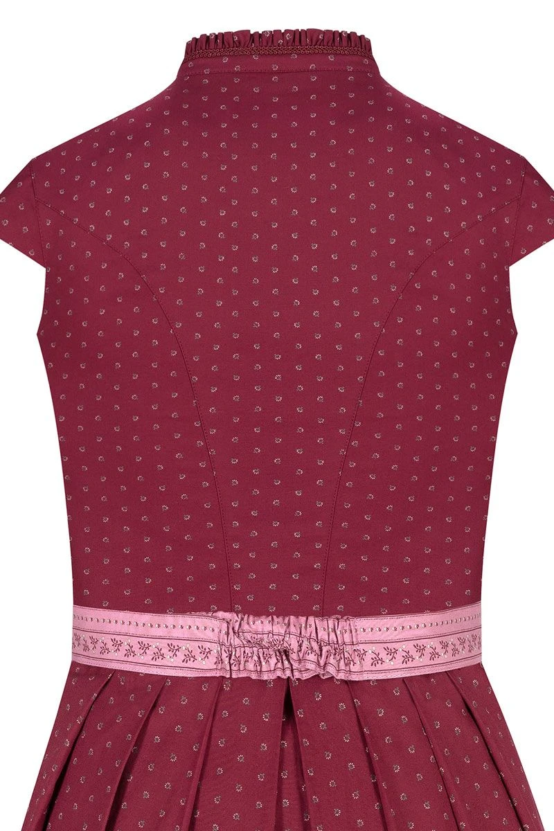 Midi Dirndl 65 Cm Rot Altrosa Stretch Pia 010390 - Limitiert 4 Midi Dirndl 65 Cm Rot Altrosa Stretch Pia 010390 - Limitiert – Bild 4