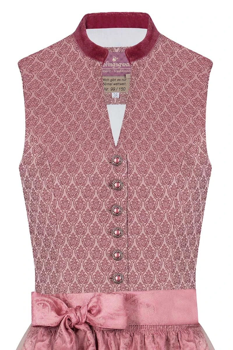 Midi Dirndl 65cm Altrosa Valentina 004683 - Limitiert 3 Midi Dirndl 65cm Altrosa Valentina 004683 - Limitiert – Bild 3