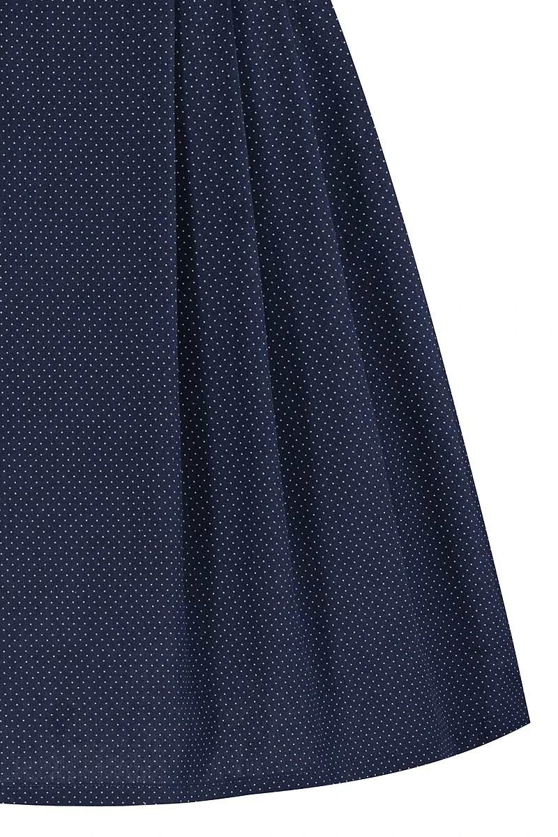 Midi Dirndl 65cm Dunkelblau Gepunktet Creme Madleine 006523 7 Midi Dirndl 65cm Dunkelblau Gepunktet Creme Madleine 006523 – Bild 7