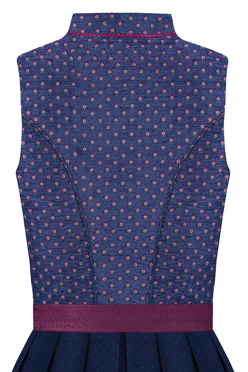 Midi Dirndl 65cm Dunkelblau Pflaume Rosi 006394 - Limitiert 4 Midi Dirndl 65cm Dunkelblau Pflaume Rosi 006394 - Limitiert – Bild 4