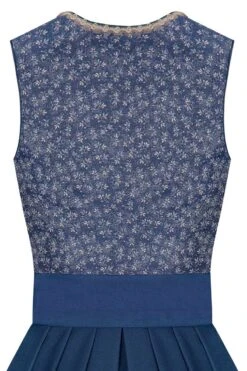 Midi Dirndl 65cm Jeansblau Champagner 004466 - Limitiert -Modegeschäft lieblingsgwand midi dirndl 65er jeansblau champagner 004466 4 1200x1200