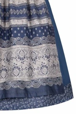 Midi Dirndl 65cm Jeansblau Champagner 004466 - Limitiert -Modegeschäft lieblingsgwand midi dirndl 65er jeansblau champagner 004466 5 1200x1200