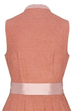 Midi Dirndl 65cm Koralle Gemustert Altrosa Lisa 006470 -Modegeschäft lieblingsgwand midi dirndl 65er koralle gemustert altrosa lisa 006470 4 1200x1200