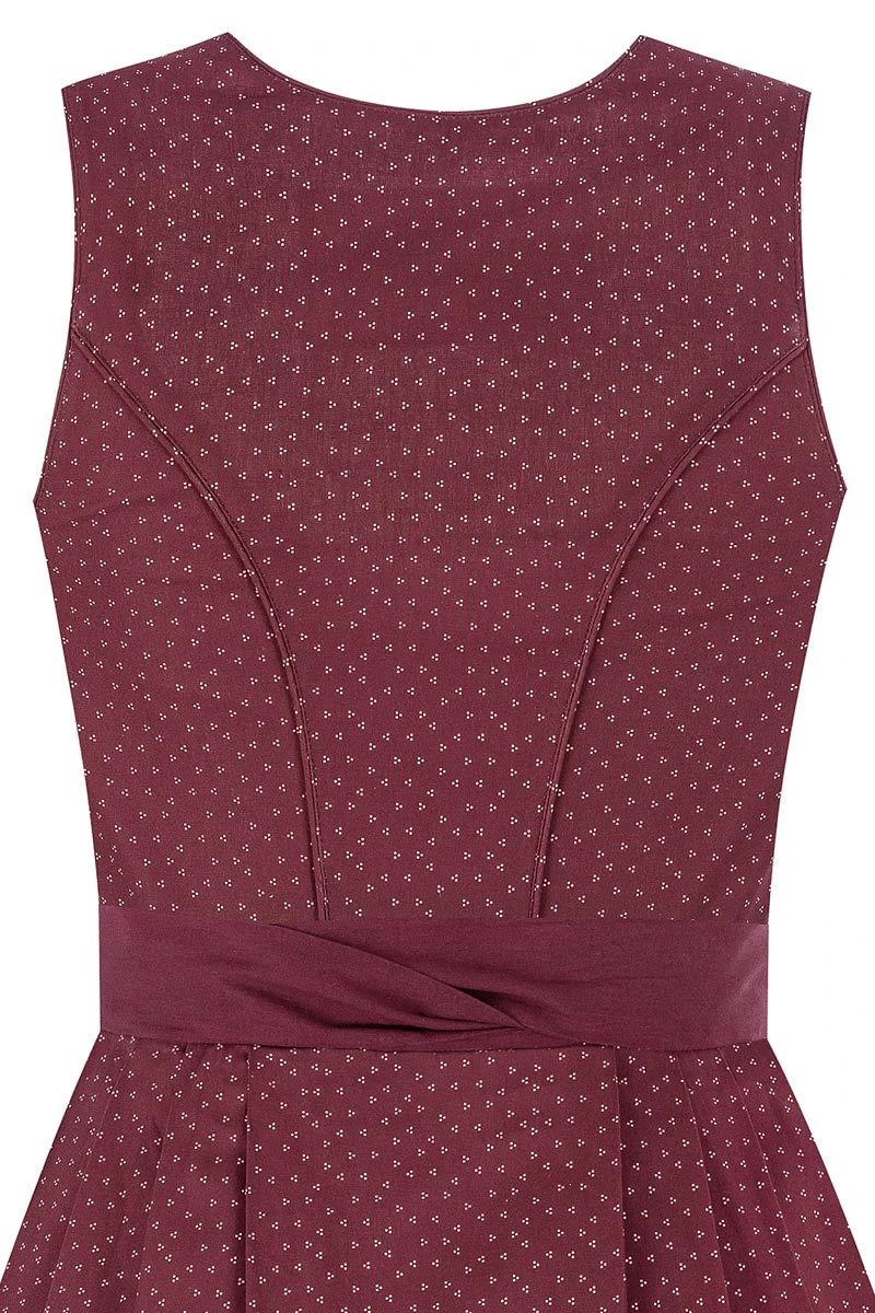 Midi Dirndl 65 Cm Dunkelrot Altrosa Magdalena 014820 4 Midi Dirndl 65 Cm Dunkelrot Altrosa Magdalena 014820 – Bild 4