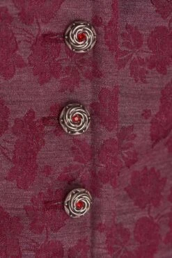 Midi Dirndl 70cm Bordeaux Silber Viola 006892 - Limitiert -Modegeschäft lieblingsgwand midi dirndl 70er bordeaux silber viola 006892 7 1200x1200