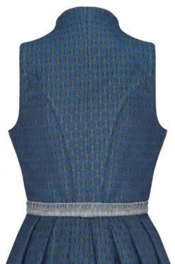 Midi Dirndl 70cm Dunkelblau Grau Doris 006400 - Limitiert -Modegeschäft lieblingsgwand midi dirndl 70er dunkelblau grau doris limitiert 006400 4 1200x1200