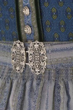 Midi Dirndl 70cm Dunkelblau Grau Doris 006400 - Limitiert -Modegeschäft lieblingsgwand midi dirndl 70er dunkelblau grau doris limitiert 006400 7 1200x1200