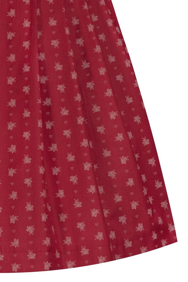 Midi Dirndl 70cm Rot Beige Babett 004698 - Limitiert 6 Midi Dirndl 70cm Rot Beige Babett 004698 - Limitiert – Bild 6