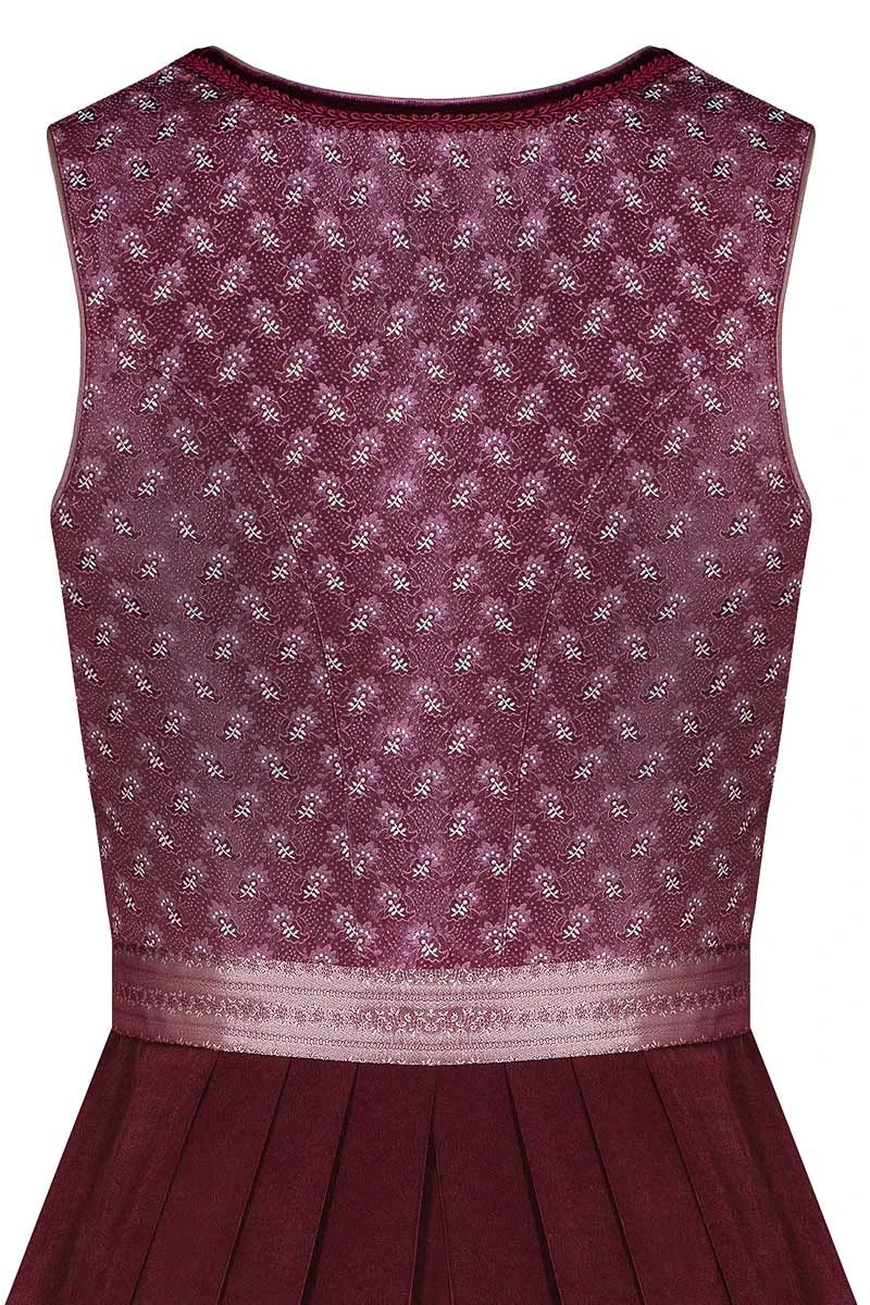 Midi Dirndl 70cm Beere Silber Martha 006256 - Limitiert 4 Midi Dirndl 70cm Beere Silber Martha 006256 - Limitiert – Bild 4