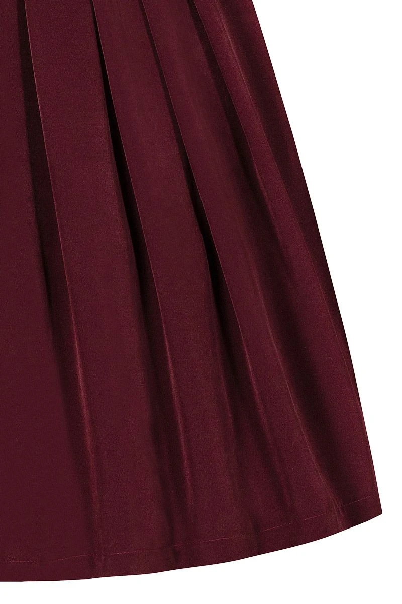 Midi Dirndl 70cm Beere Silber Martha 006256 - Limitiert 6 Midi Dirndl 70cm Beere Silber Martha 006256 - Limitiert – Bild 6