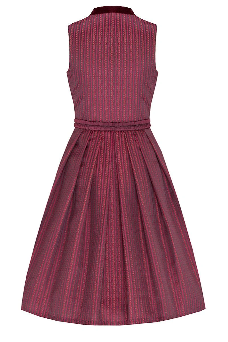 Midi Dirndl 65cm Schwarz Bordeaux Clara 006396 - Limitiert 2 Midi Dirndl 65cm Schwarz Bordeaux Clara 006396 - Limitiert – Bild 2