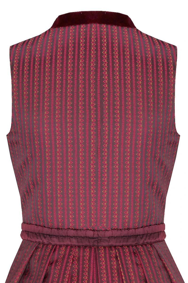 Midi Dirndl 65cm Schwarz Bordeaux Clara 006396 - Limitiert 5 Midi Dirndl 65cm Schwarz Bordeaux Clara 006396 - Limitiert – Bild 5