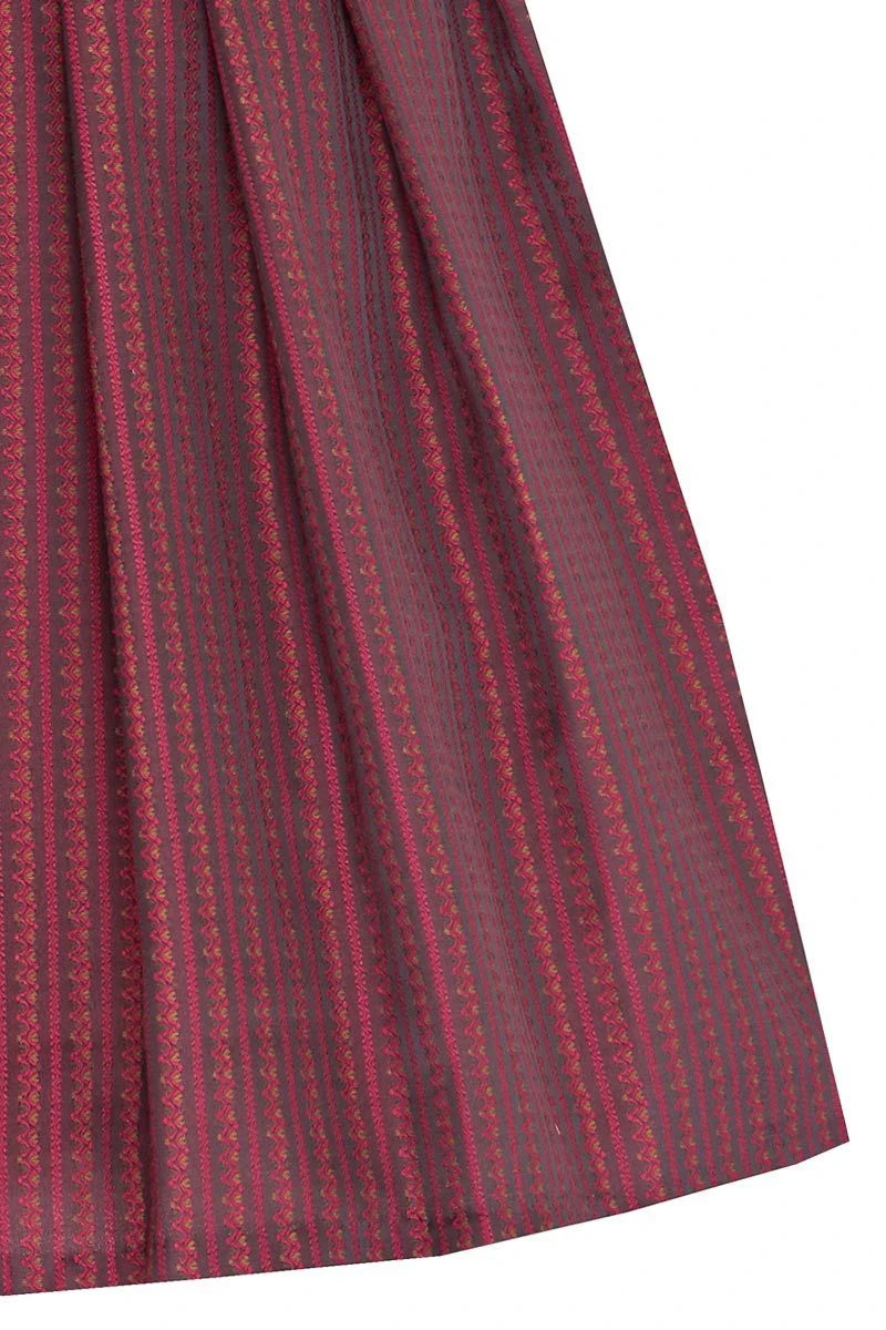 Midi Dirndl 65cm Schwarz Bordeaux Clara 006396 - Limitiert 7 Midi Dirndl 65cm Schwarz Bordeaux Clara 006396 - Limitiert – Bild 7