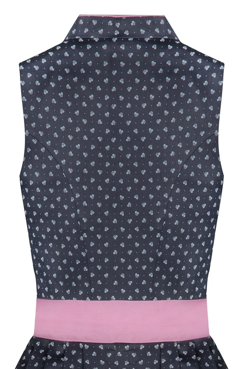 Mini Dirndl 60cm Anthrazit Altrosa Nicol 004679 4 Mini Dirndl 60cm Anthrazit Altrosa Nicol 004679 – Bild 4