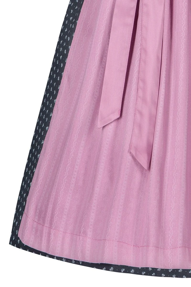 Mini Dirndl 60cm Anthrazit Altrosa Nicol 004679 5 Mini Dirndl 60cm Anthrazit Altrosa Nicol 004679 – Bild 5