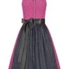 Mini Dirndl 60cm Pink Anthrazit Emilia 005260 - Limitiert