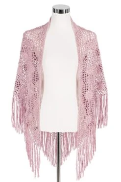 Poncho Altrosa Hangehäkelt 009926