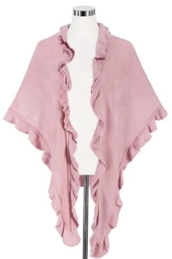 Poncho Altrosa Mit Rüschenkragen 009918