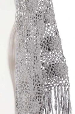 Poncho Grau Handgehäkelt 009928 -Modegeschäft lieblingsgwand poncho grau handgehaekelt 009928 3 1200x1200