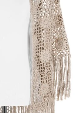 Poncho Taupe Handgehäkelt 009927 -Modegeschäft lieblingsgwand poncho taupe handgehaekelt 009927 3 1200x1200