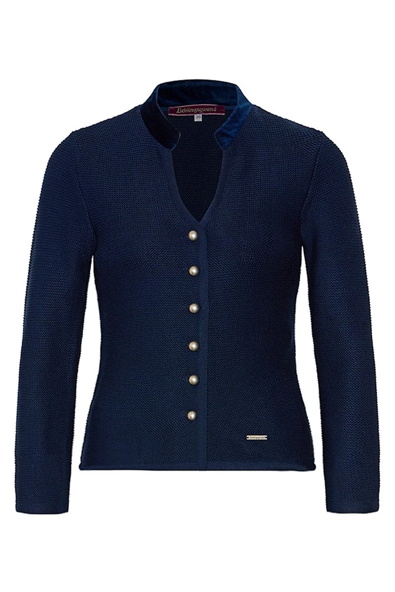 Trachten Strickjacke Dunkelblau Lena 011867 1 Trachten Strickjacke Dunkelblau Lena 011867