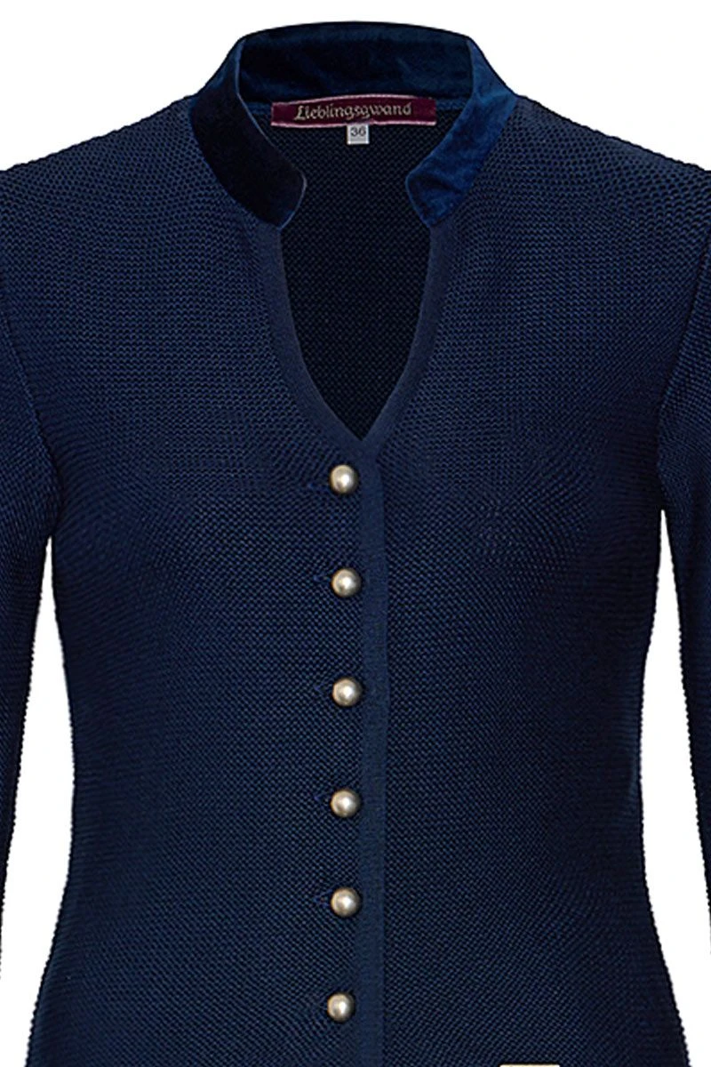 Trachten Strickjacke Dunkelblau Lena 011867 2 Trachten Strickjacke Dunkelblau Lena 011867 – Bild 2