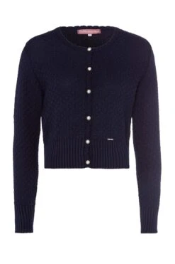 Trachten Strickjacke Dunkelblau Marlene 003187