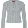 Trachten Strickjacke Hellgrau Franzi 009526