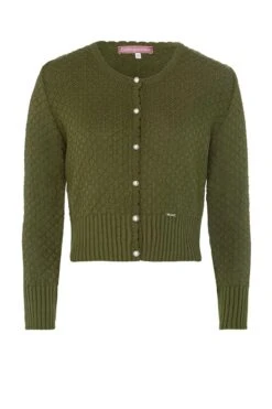 Trachten Strickjacke Oliv Marlene 003186
