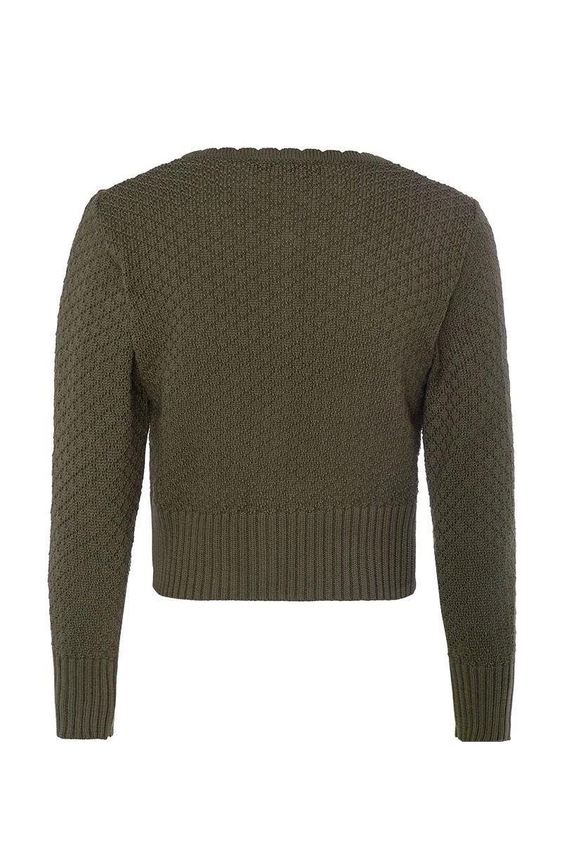 Trachten Strickjacke Salbei Marlene 014632 2 Trachten Strickjacke Salbei Marlene 014632 – Bild 2