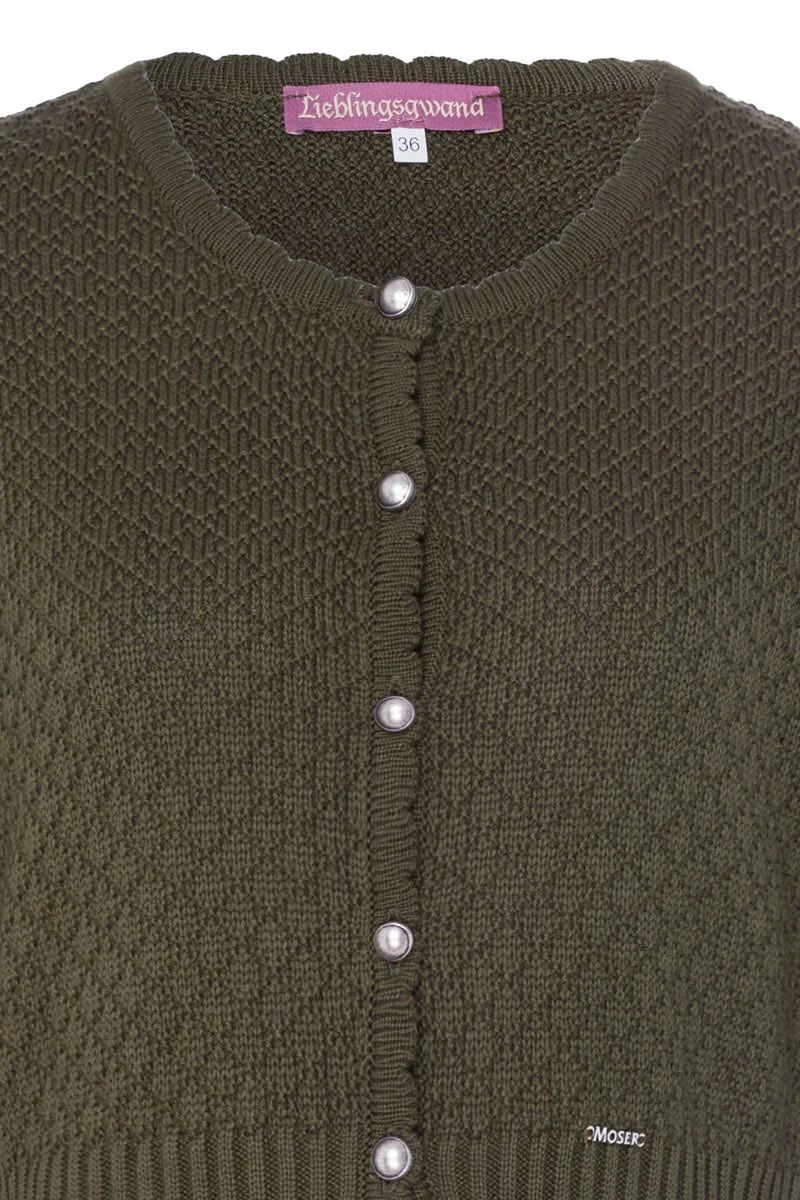 Trachten Strickjacke Salbei Marlene 014632 3 Trachten Strickjacke Salbei Marlene 014632 – Bild 3