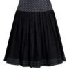 Trachtenrock Mini 60 Cm Anthrazit Gepunktet Franka 011417
