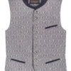 Trachtenweste Blau Grau Franz 016083
