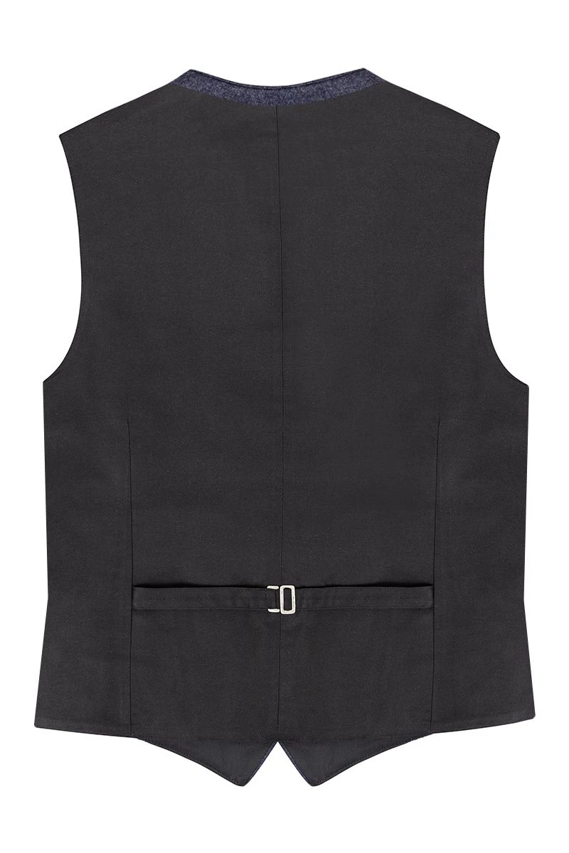 Trachtenweste Blau Grau Franz 016083 3 Trachtenweste Blau Grau Franz 016083 – Bild 3