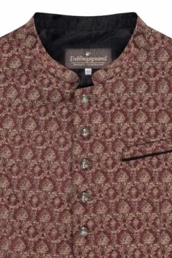 Trachtenweste Bordeaux Taupe Gemustert Anton 008192 -Modegeschäft lieblingsgwand trachtenweste bordeaux taupe gemustert anton 008192 3 1200x1200