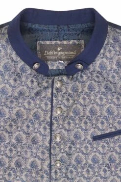 Trachtenweste Dunkelblau Taupe Gemustert Lenz 009434 -Modegeschäft lieblingsgwand trachtenweste dunkelblau taupe gemustert lenz 009434 3 1200x1200