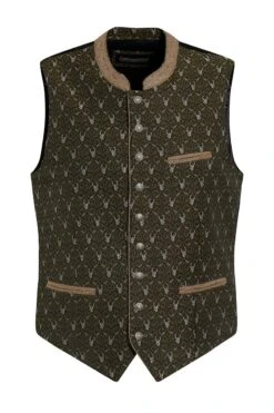 Trachtenweste Oliv Taupe Königssee 006673