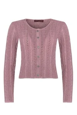 Trachten Strickjacke Altrosa Lisa 002811