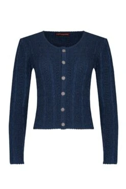 Trachten Strickjacke Dunkelblau Lisa 002817