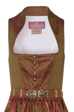 Midi Dirndl 70 Cm Oliv Geblümt Koralle Katrin 003740 - Limitiert -Modegeschäft lieblingswand mididirndl 70er oliv gebluemt koralle katrin limitiert 003740 3 1200x1200