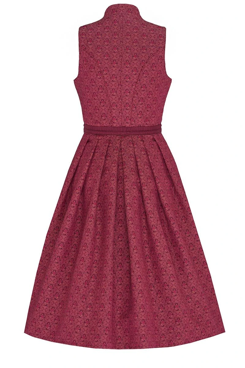 Midi Dirndl 70cm Dunkelrot Lotti 006398 - Limitiert 2 Midi Dirndl 70cm Dunkelrot Lotti 006398 - Limitiert – Bild 2