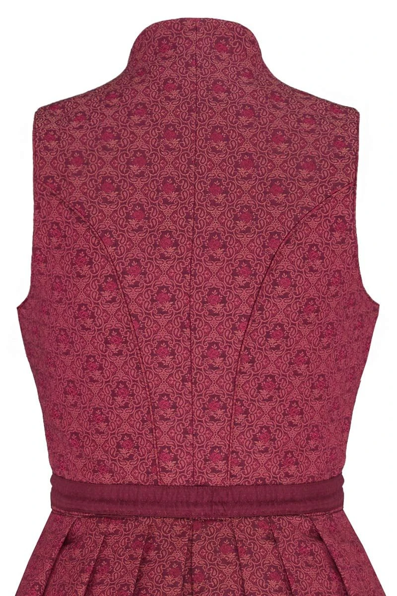 Midi Dirndl 70cm Dunkelrot Lotti 006398 - Limitiert 6 Midi Dirndl 70cm Dunkelrot Lotti 006398 - Limitiert – Bild 6