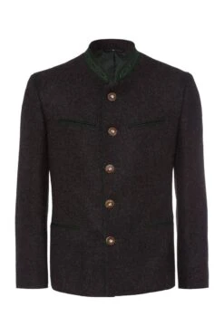 Lodenjacke Anthrazit-grün Stachus 002926