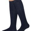 Trachtensocken Lang Dunkelblau Merinowolle 005490