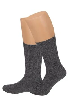 Trachtensocken Kurz Anthrazit 102943