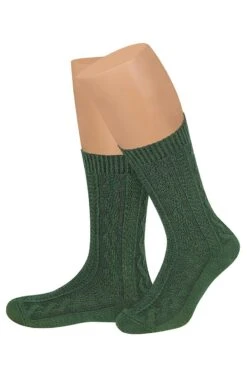 Trachtensocken Kurz Dunkelgrün 005529