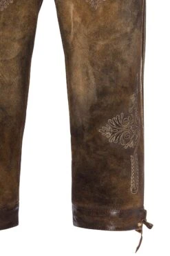Lederhose Kniebund Mit Gürtel Antik-braun Schönsee 110794 -Modegeschäft maddox lederhose kniebund mit guertel antik braun schoensee 110794 4 1200x1200