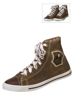 Damen Trachtensneaker Braun Fanny 131202