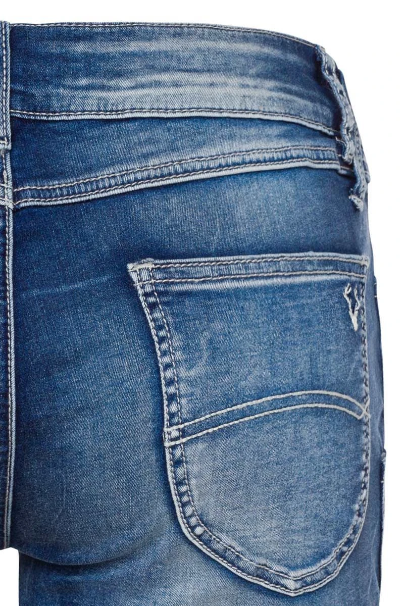 Damen Trachtenjeans Kurz Blau Stretch Franziska 005131 6 Damen Trachtenjeans Kurz Blau Stretch Franziska 005131 – Bild 6