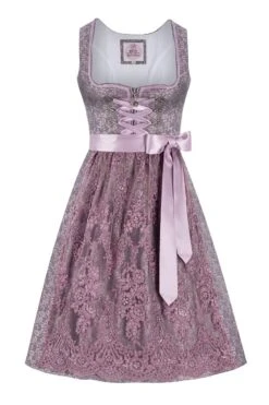 Midi Dirndl 65 Cm Flieder Geblümt Denise 013923